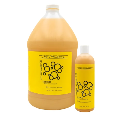 Profesionálny šampón na plznúcu srsť s riedením 50:1- Chris Christensen Smartwash50 De-Shed Grooming Shampoo